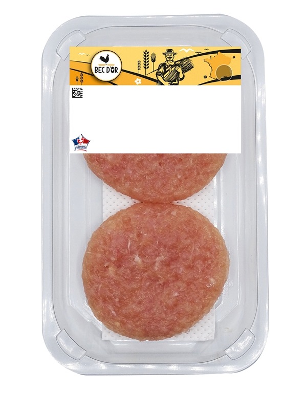 2 filets de poulet facon hache Bec d'Or : photo du produit rappelé le 01/10/2026