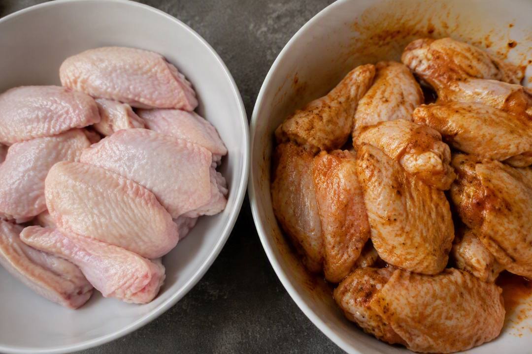 Ailes de poulet brute et marinée Nollens : photo du produit rappelé le 02/09/2026