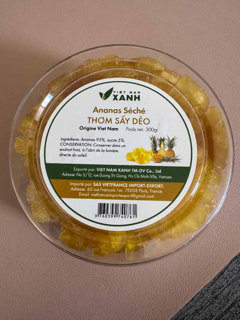 Ananas seche Vietnam Xanh : photo du produit rappelé le 02/06/2026