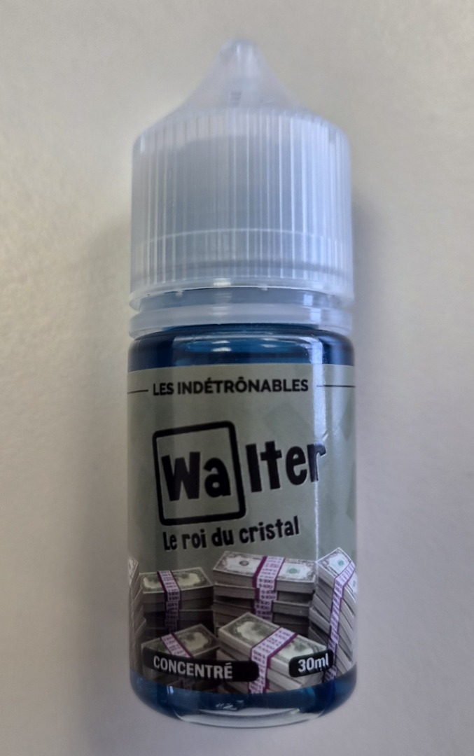 Arôme concentré pour cigarette électronique walter 30 ml Les Indétrônables : photo du produit rappelé le 25/08/2026