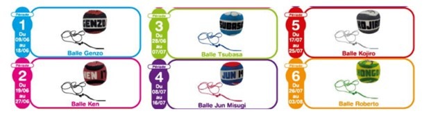 Balle en tissu avec élastique captain tsubasa Quick : photo du produit rappelé le 22/09/2026