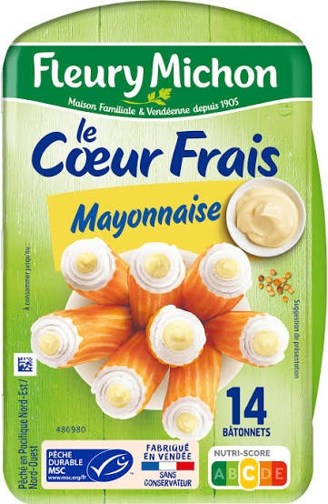 Batônnets de surimi Fleury Michon : photo 2 sur 5 du produit rappelé le 19/08/2026