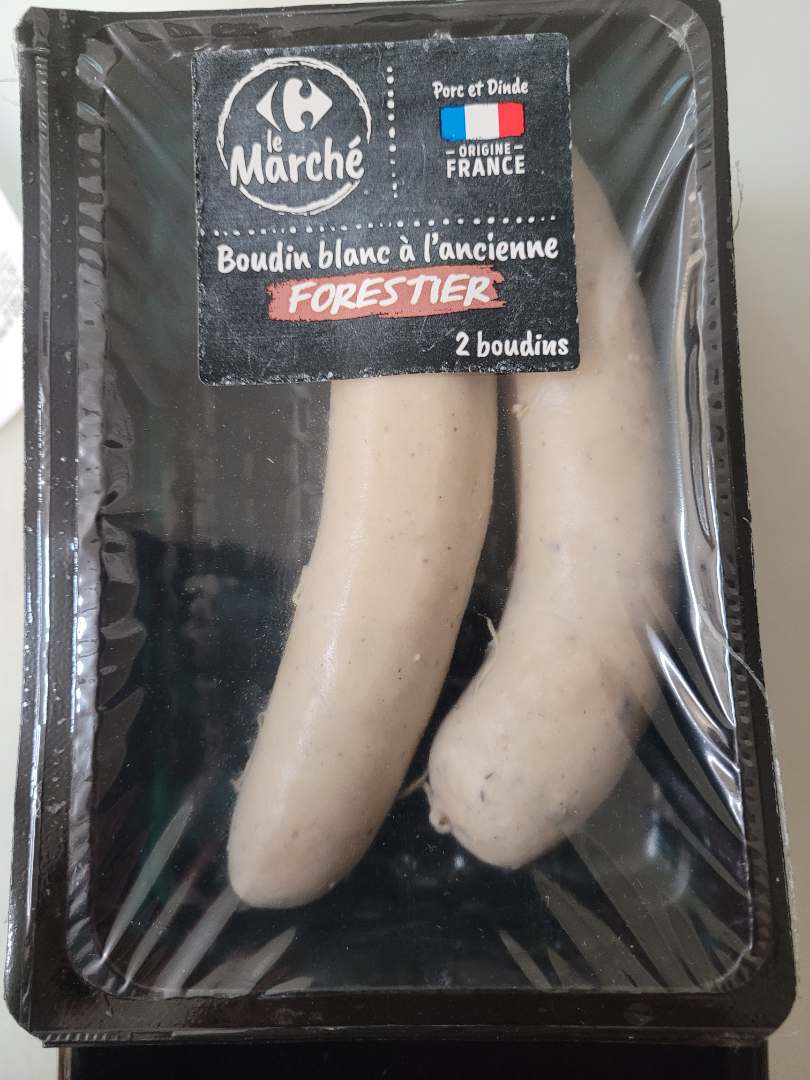 Boudin blanc a l'ancienne forestier Carrefour le Marche : photo du produit rappelé le 21/07/2026