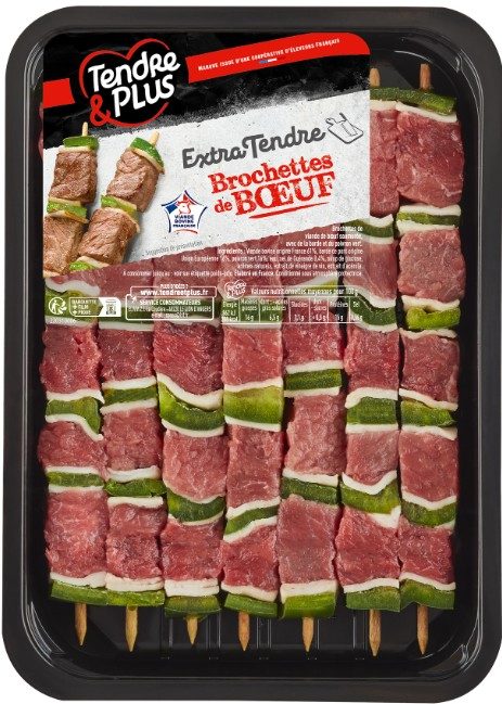 Brochettes 7x80g Tendre : photo 2 sur 2 du produit rappelé le 28/07/2026