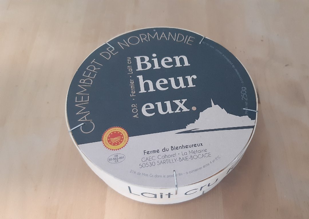 Camembert de Normandie AOP Bienheureux : photo du produit rappelé le 24/07/2026