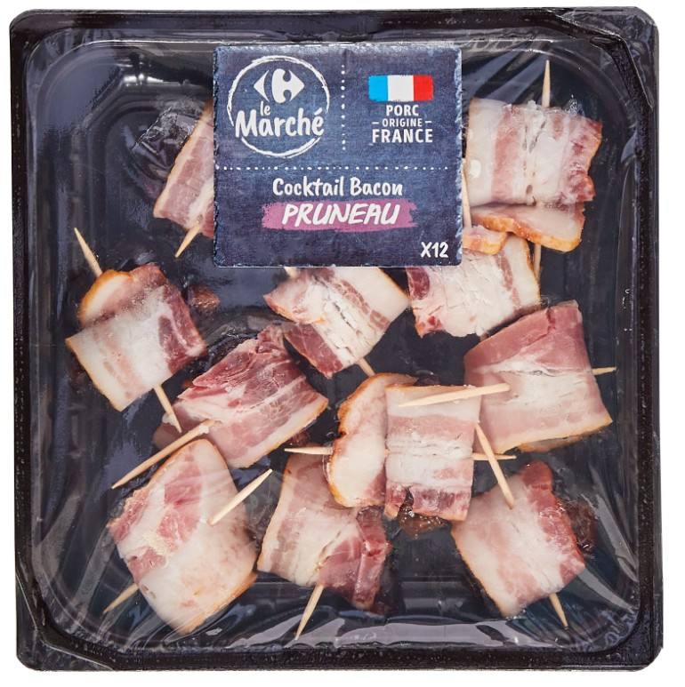 Cocktail bacon pruneau Carrefour le Marche : photo du produit rappelé le 21/07/2026