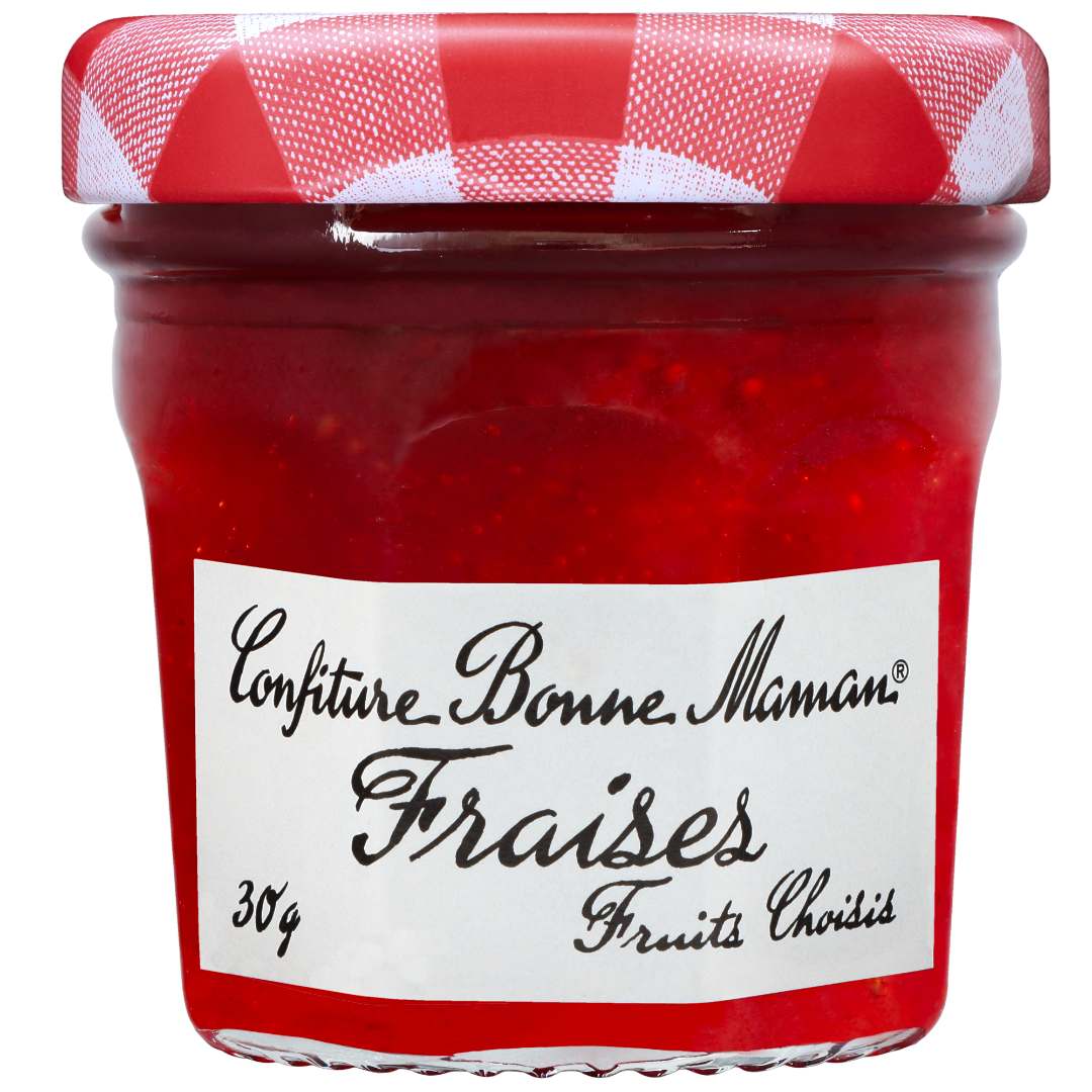 Confitures de fraises en mini pots verre de 30 g Bonne Maman : photo du produit rappelé le 03/08/2026