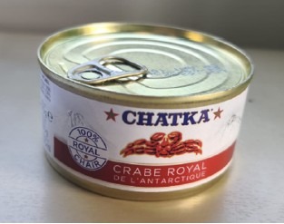 Crabe royal de l’antarctique 100 % chair 170g Chatka : photo du produit rappelé le 05/10/2026