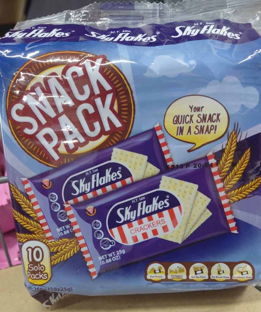 Crackers sky flakes snackpack 250 g Skyflakes : photo du produit rappelé le 28/04/2026