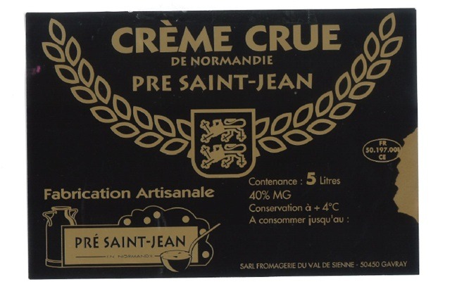 Creme crue 40%mg : photo du produit rappelé le 02/06/2026