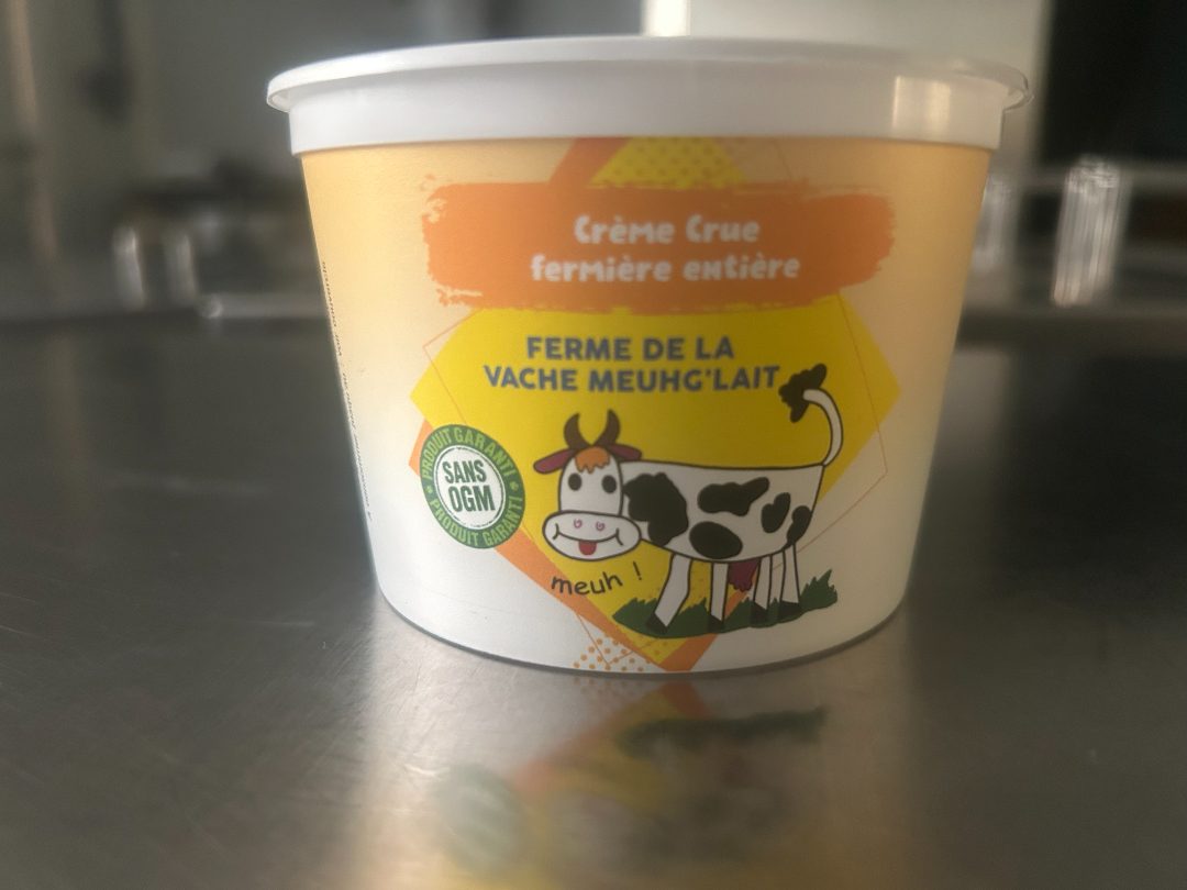Creme crue Ferme de la Vache Meuhg'lait : photo du produit rappelé le 05/06/2026
