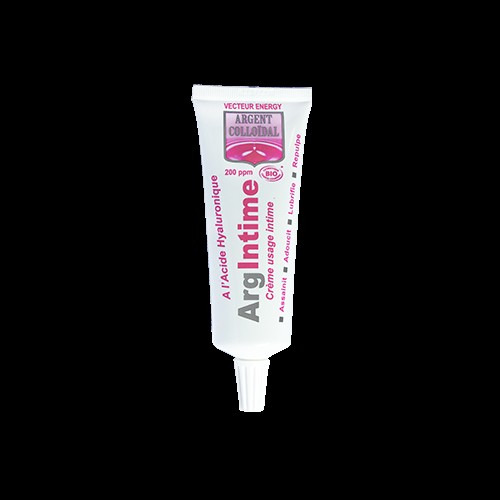 Crème hygiène intime à l'argent colloïdal arg'intime 200ppm Vecteur Energy : photo du produit rappelé le 12/06/2026