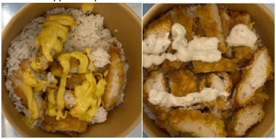 Crousty poulet et riz et sauce blanche, sauce blanche épicée, sauce curry : photo du produit rappelé le 21/10/2026