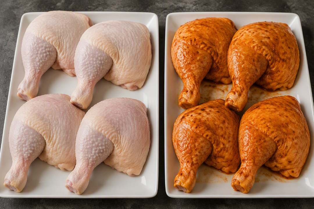 Cuisse de poulet brute et marinée Nollens : photo du produit rappelé le 02/09/2026