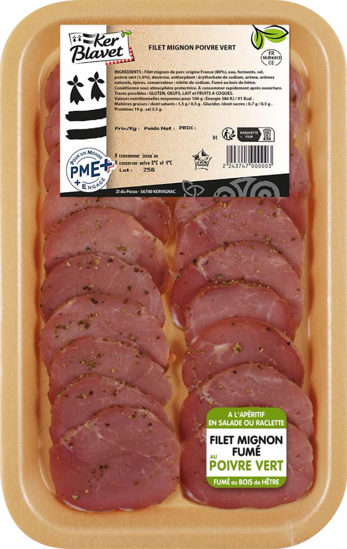 Filet mignon fumé filet mignon fumé au piment d'espelette filet Ker Blavet : photo 3 sur 3 du produit rappelé le 09/10/2026
