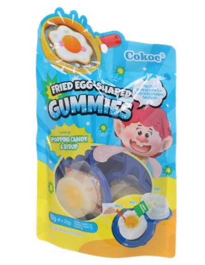 Fried egg-shaped gummies Cokoc : photo du produit rappelé le 01/10/2026