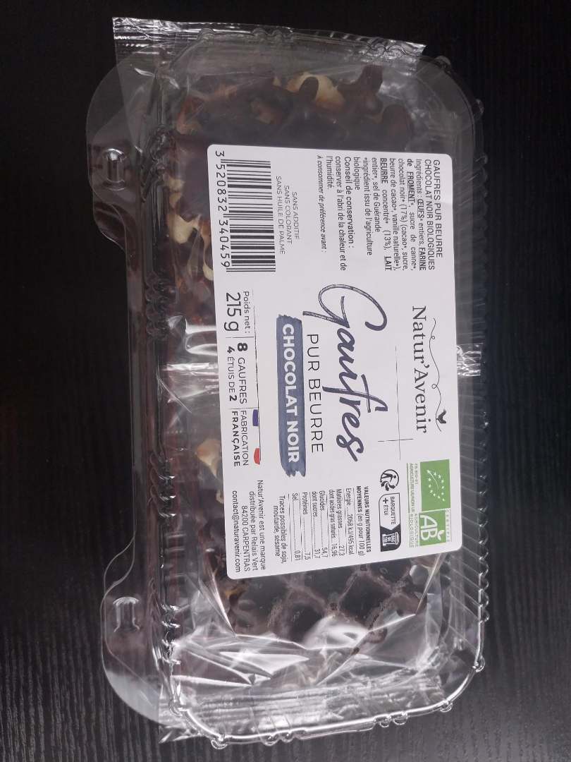 Gaufres pur beurre chocolat noir latour Relais Vert : photo du produit rappelé le 08/06/2026