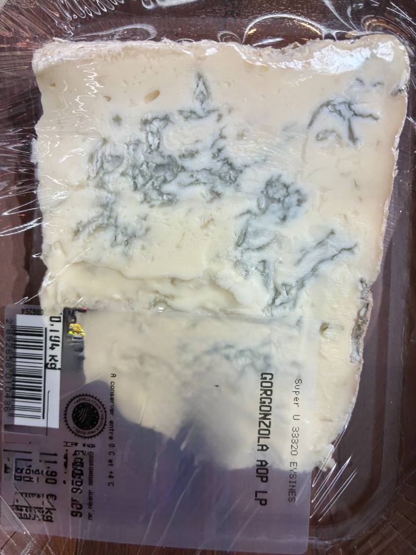 Gorgonzola AOP Super U Eysines : photo du produit rappelé le 16/04/2026
