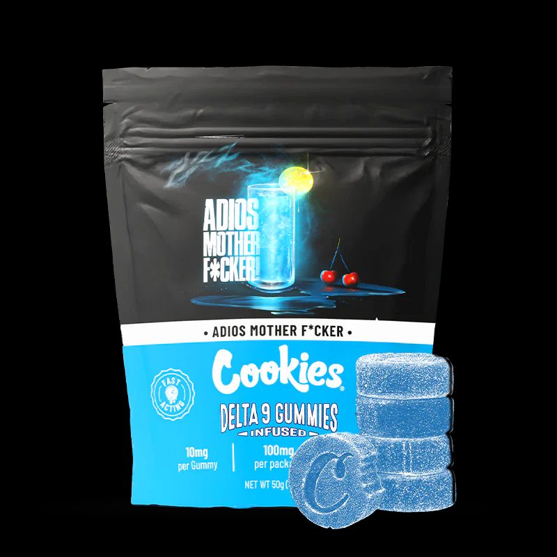 Gummies THC « adios mother f*cker » – marque cookies conditionnement : photo du produit rappelé le 21/04/2026