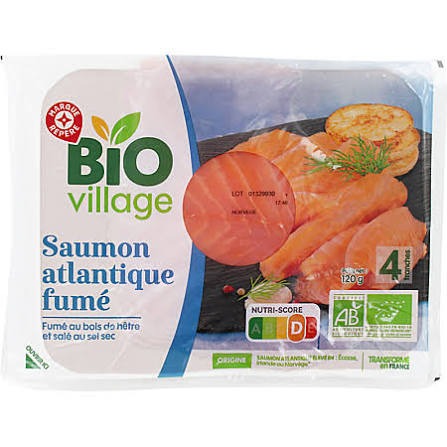 Hareng maquereaux saumon Marque Repère et Biovillage : photo du produit rappelé le 19/08/2026