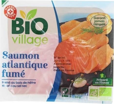 Hareng maquereaux saumon Marque Repère et Biovillage : photo 5 sur 5 du produit rappelé le 19/08/2026