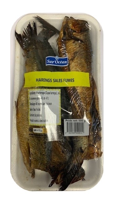 Harengs fumés salés barquette 500g Sar'ocean : photo du produit rappelé le 09/06/2026