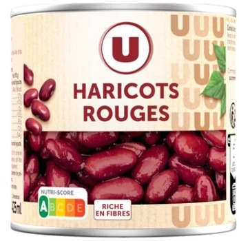 Haricots rouges u 1/2 250g : photo du produit rappelé le 26/06/2026