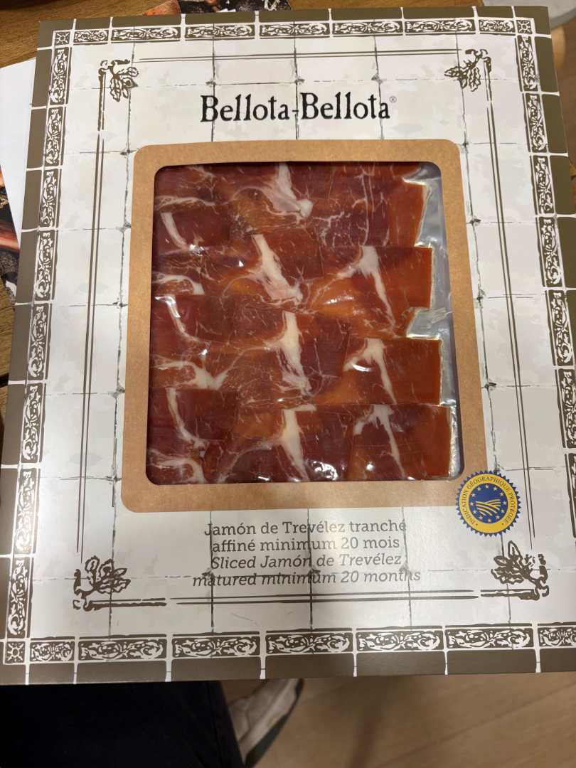 Jambon de trevélez tranché – 150 g Byzance Bellota-Bellota : photo du produit rappelé le 26/08/2026