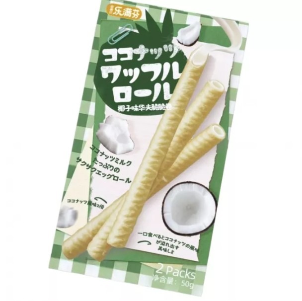 Lmf waffle roll – strawberry, sea salt cheese flavour et coconut – 52 g : photo 2 sur 3 du produit rappelé le 08/09/2026