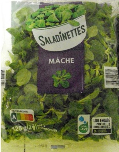 Mâche Saladinettes : photo du produit rappelé le 09/06/2026