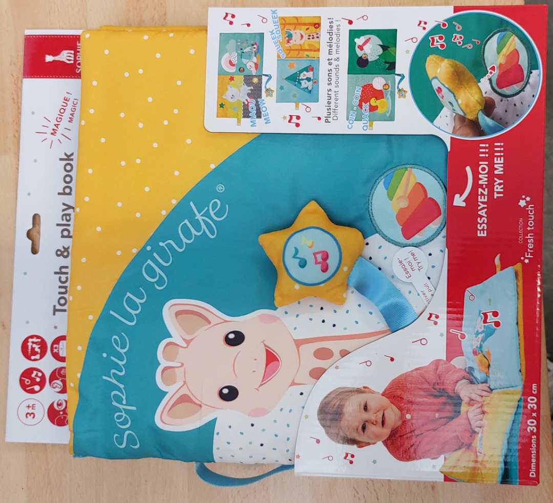 Mon premier livre interactif touch & play Sophie la Girafe : photo du produit rappelé le 29/06/2026