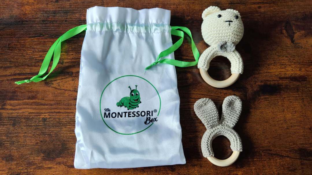 Montessori hochets bois et crochet x2 pour bébés Mamontessoribox : photo du produit rappelé le 24/06/2026