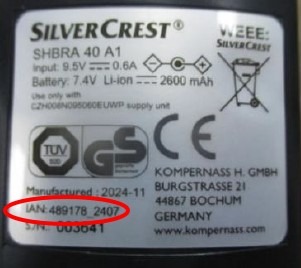 Nettoyeur de sols Silvercrest : photo 2 sur 2 du produit rappelé le 10/07/2026