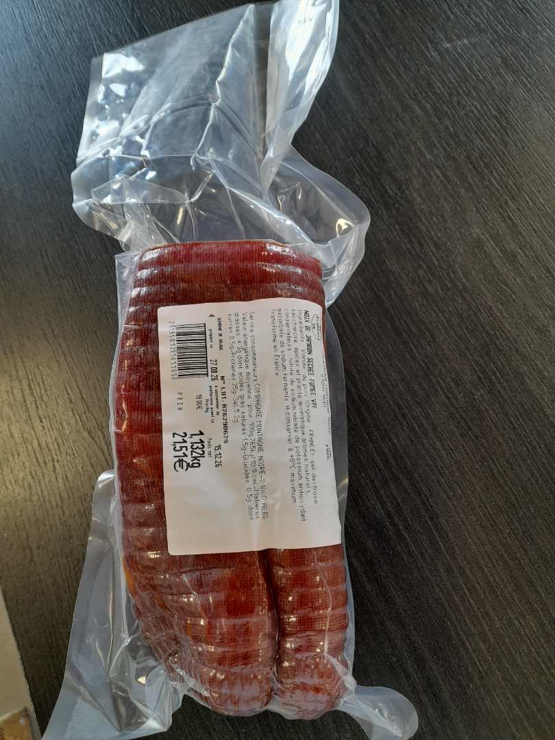 Noix de jambon sechee fumee vpf : photo du produit rappelé le 03/09/2026