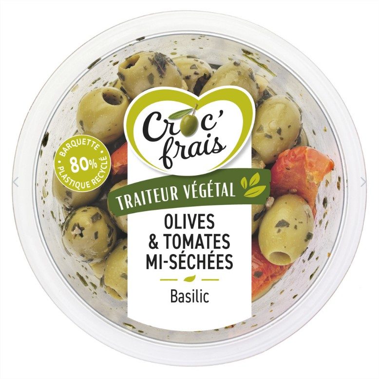 Olives & tomates mi-sechees - basilic 150g Croc'frais : photo du produit rappelé le 08/06/2026