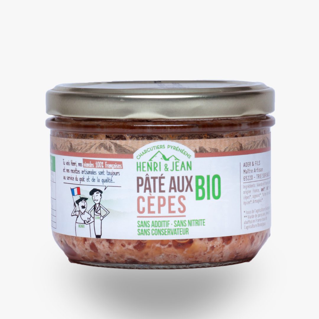 Pâté verrine aux cèpes bio Henri et Jean : photo du produit rappelé le 26/06/2026