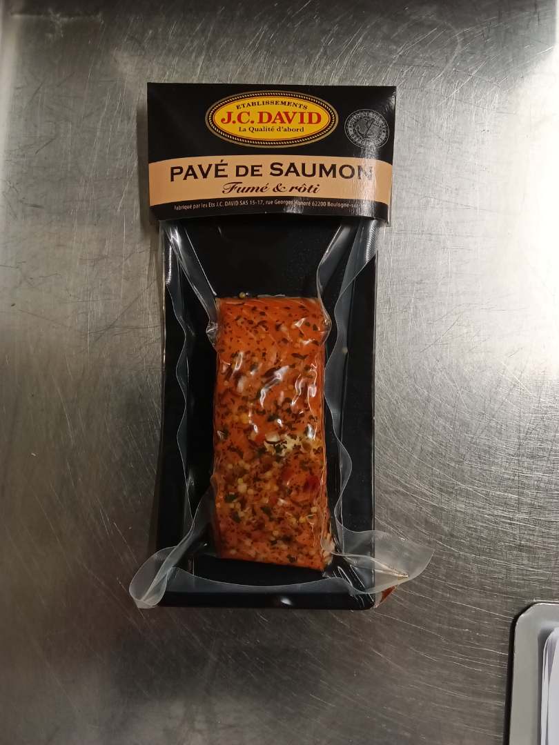 Pavé de saumon rôti et fume à chaud aux épices de provence JC David : photo du produit rappelé le 12/07/2026