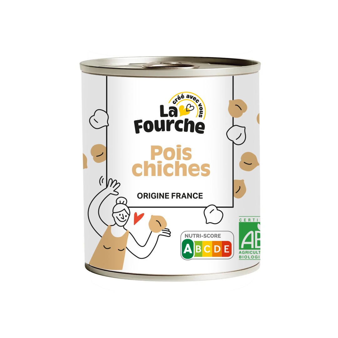 Pois chiches bio 265g La Fourche : photo du produit rappelé le 26/06/2026