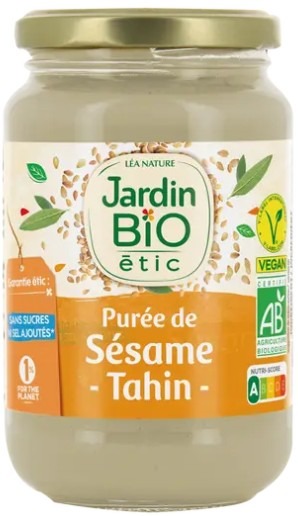 Purée de sésame - tahin Jardin BIO Étic : photo du produit rappelé le 17/08/2026