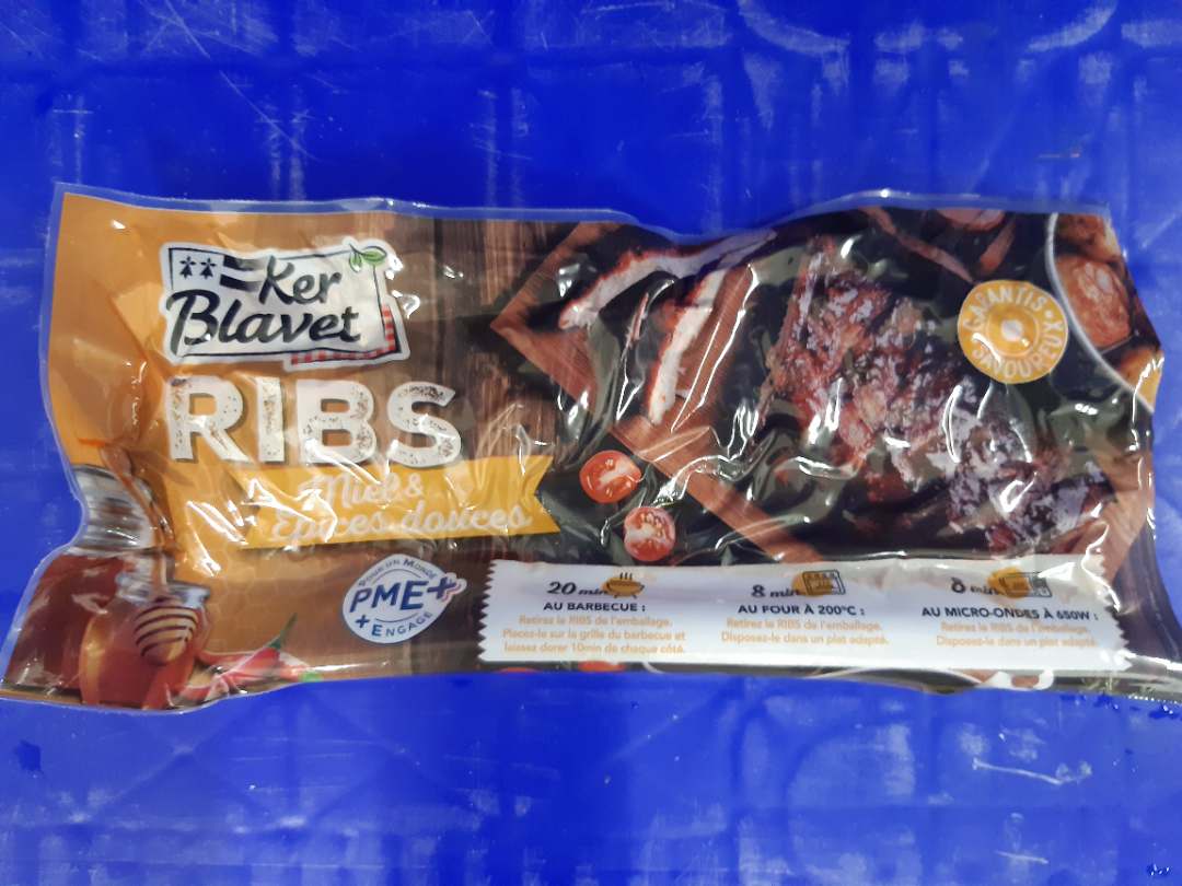 Ribs au miel et epices douces Kerblavet : photo du produit rappelé le 22/05/2026