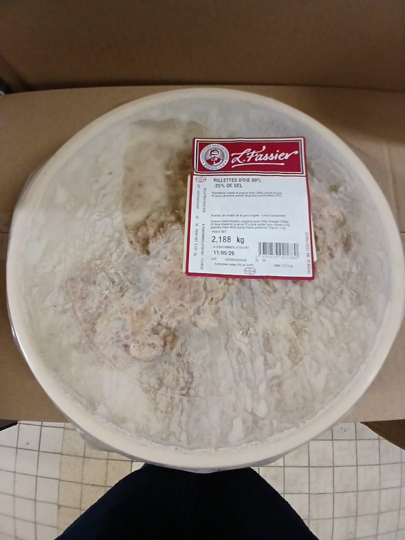 Rillette d'oie : photo du produit rappelé le 04/05/2026