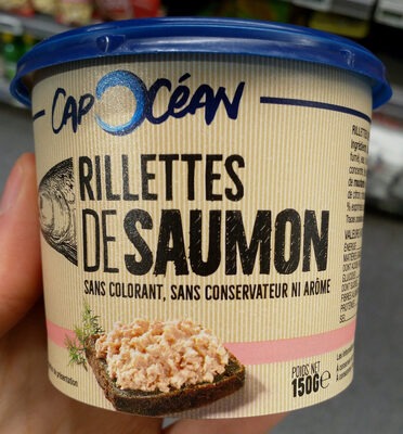Rillettes de thon - rillettes de saumon Cap Océan : photo du produit rappelé le 19/08/2026