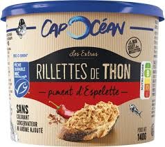 Rillettes de thon - rillettes de saumon Cap Océan : photo 2 sur 5 du produit rappelé le 19/08/2026