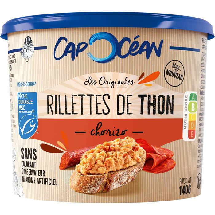 Rillettes de thon - rillettes de saumon Cap Océan : photo 4 sur 5 du produit rappelé le 19/08/2026