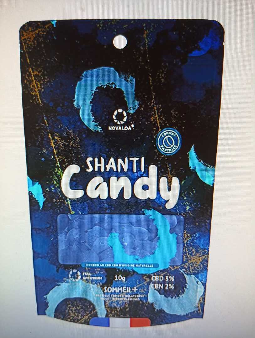 Sachet 10gr pastille fruit rouge 3% CBD 2%cbn 0,05%THC Novaloa : photo du produit rappelé le 11/09/2026