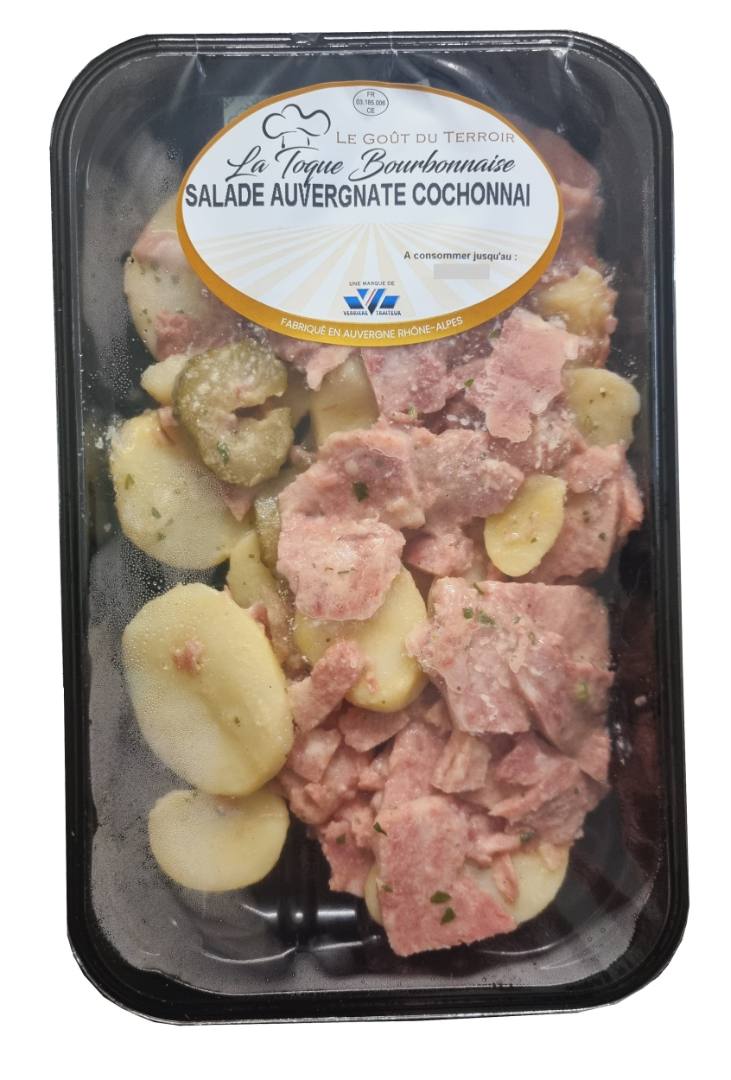 Salade auvergnate de cochonnaille La Toque Bourbonnaise : photo du produit rappelé le 20/07/2026
