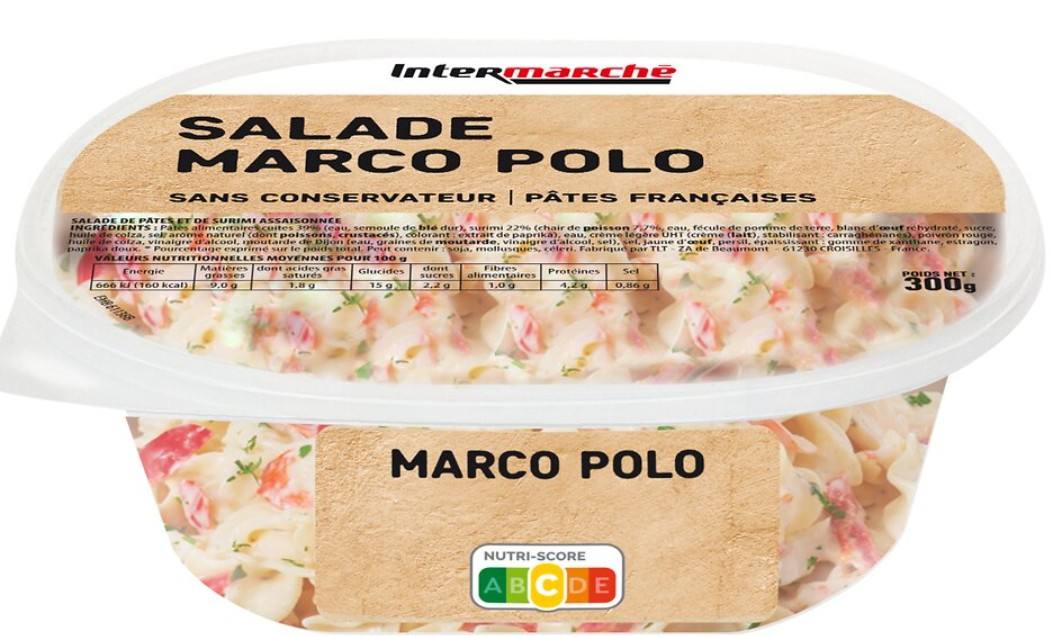 Salade marco polo 300g Intermarche : photo du produit rappelé le 02/09/2026