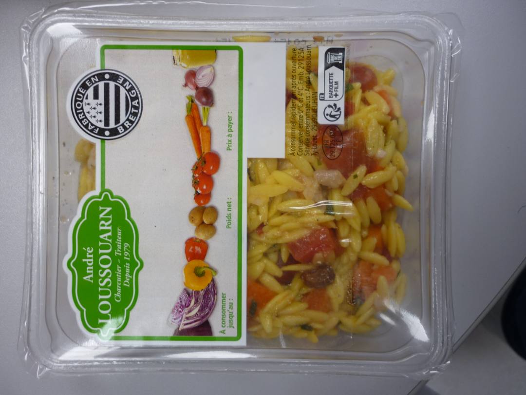 Salade risetti Andre Loussouarn : photo 2 sur 5 du produit rappelé le 30/04/2026