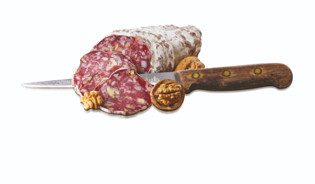 Saucisson sec aux noix Mont Charvin Salaisons : photo du produit rappelé le 05/05/2026
