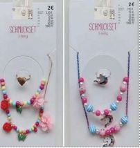 Set de 3 bijoux rose & jaune : photo du produit rappelé le 22/10/2026